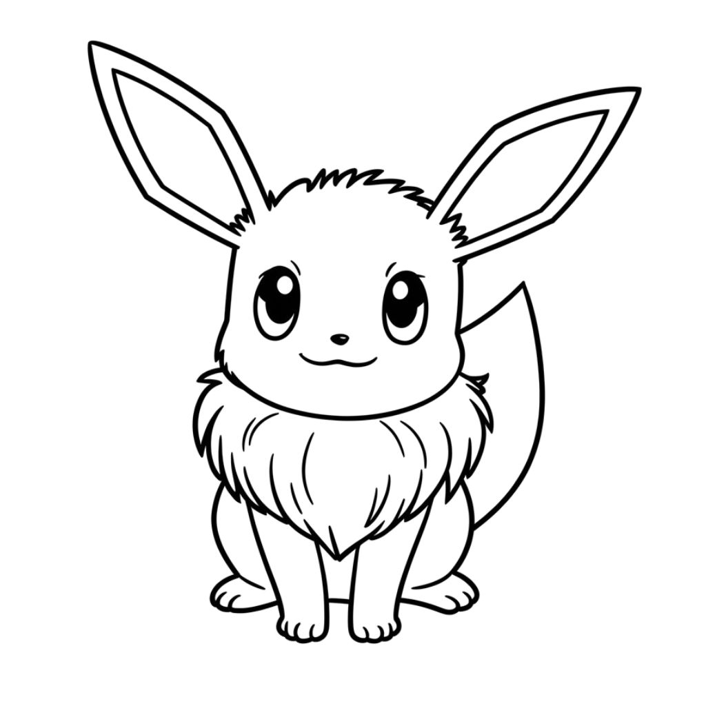 coloriage pokemon evoli​