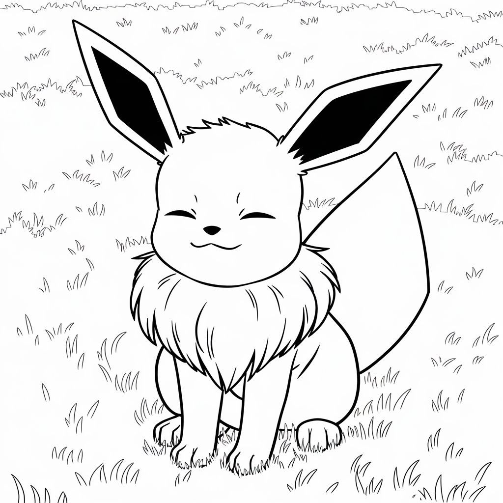 coloriage pokemon evolie​