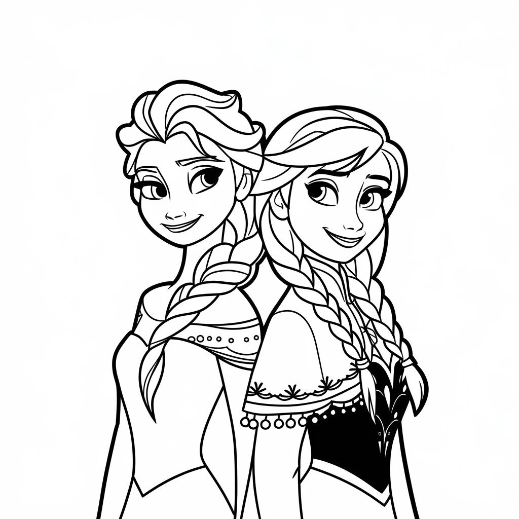 elsa coloriage
