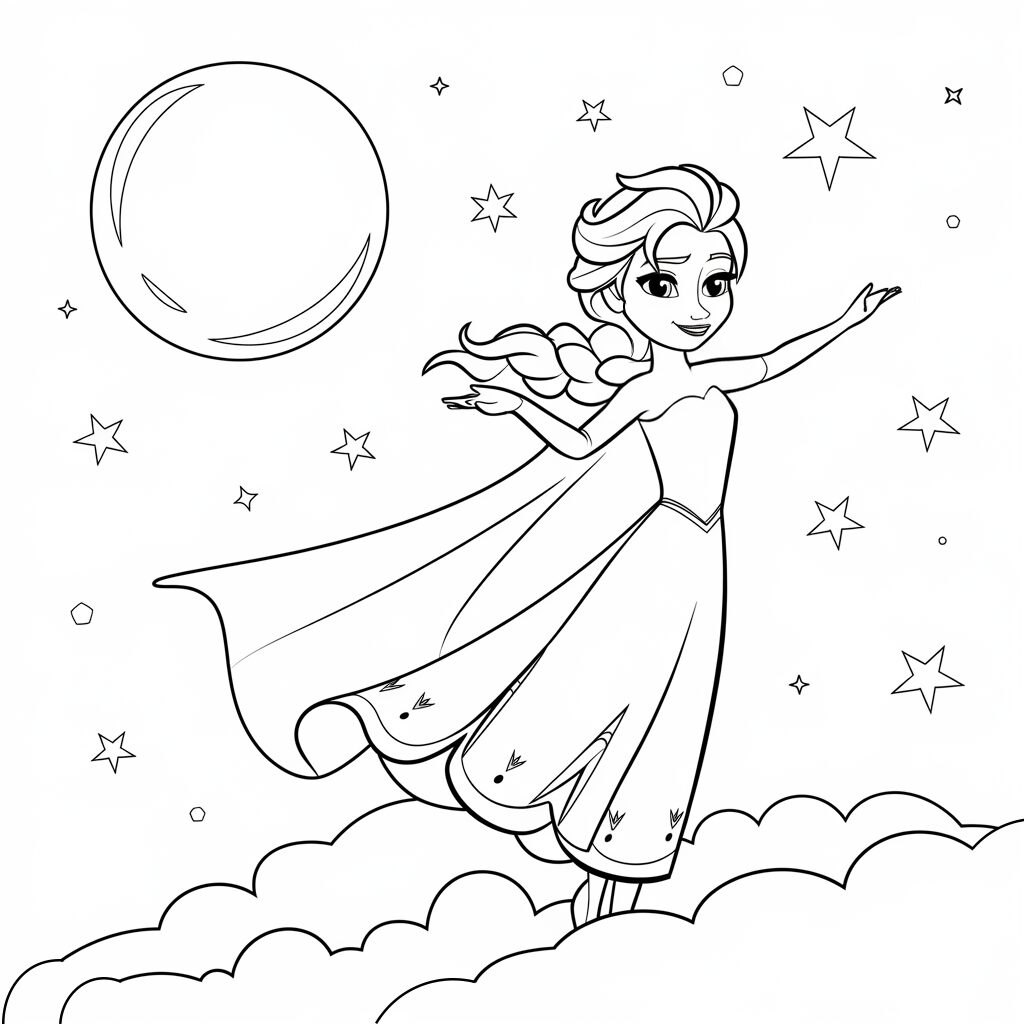 coloriage elsa 2