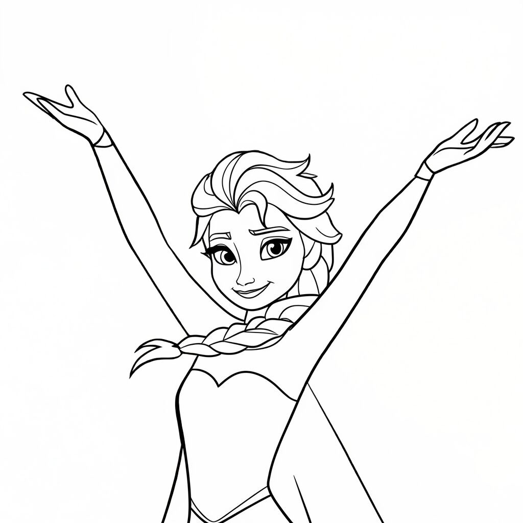 elsa coloriage à imprimer