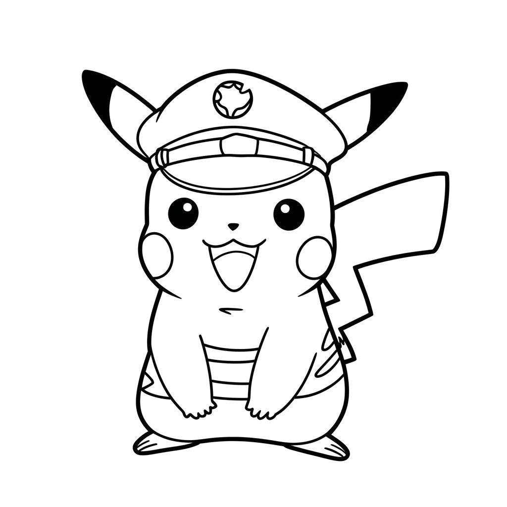 pokemon coloriage pikachu​