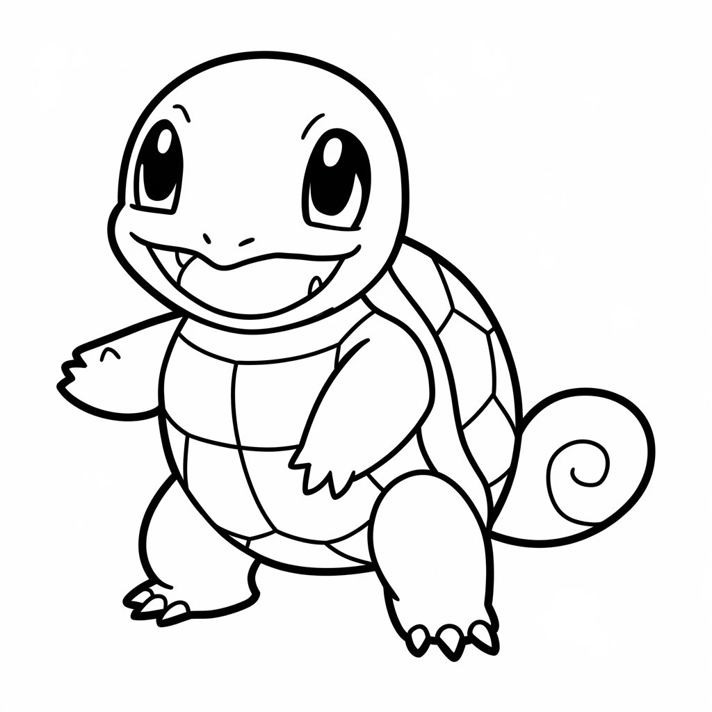 coloriage pokemon carapuce​