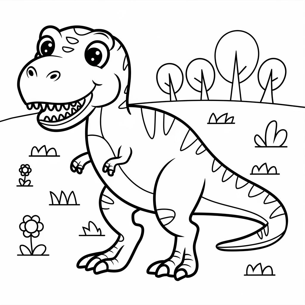 coloriage dinosaure
