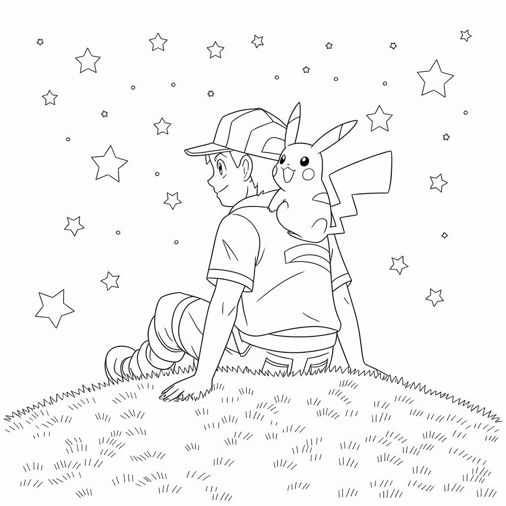 coloriage pokémon pikachu