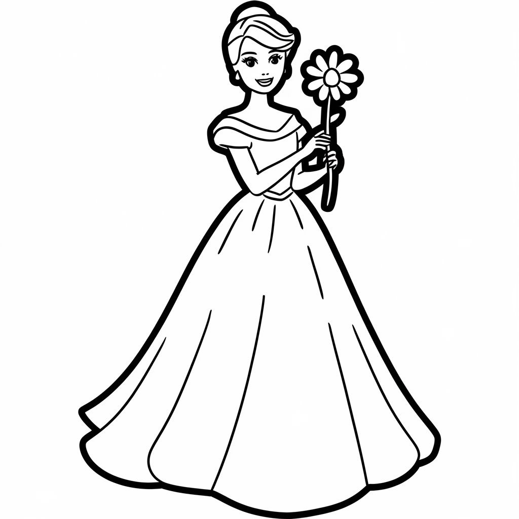 barbie princesse coloriage