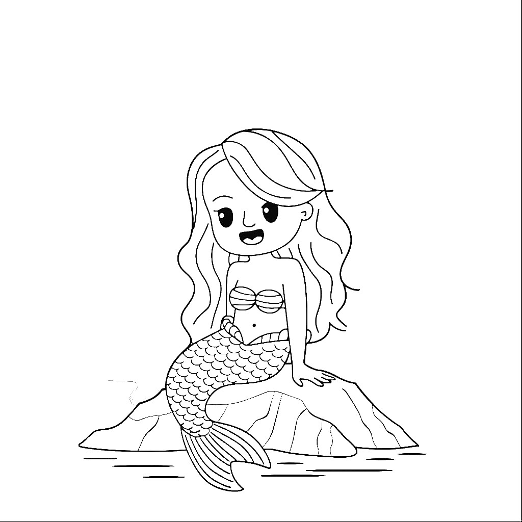 sirene coloriage