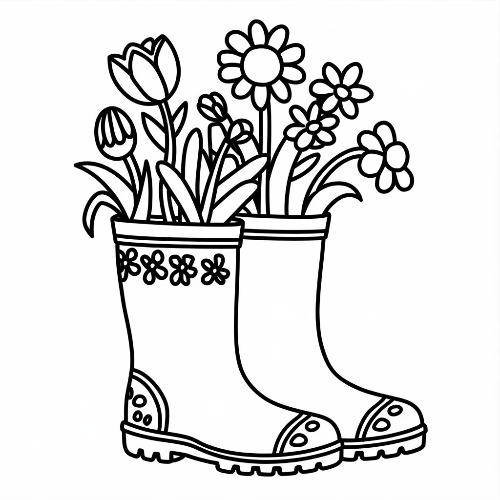 coloriage printemps adulte