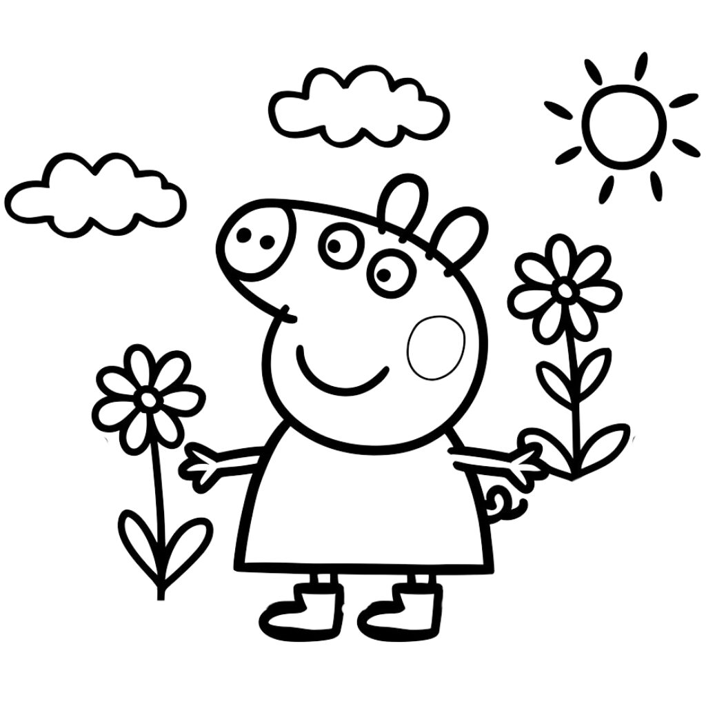 coloriage peppa pig à imprimer gratuit