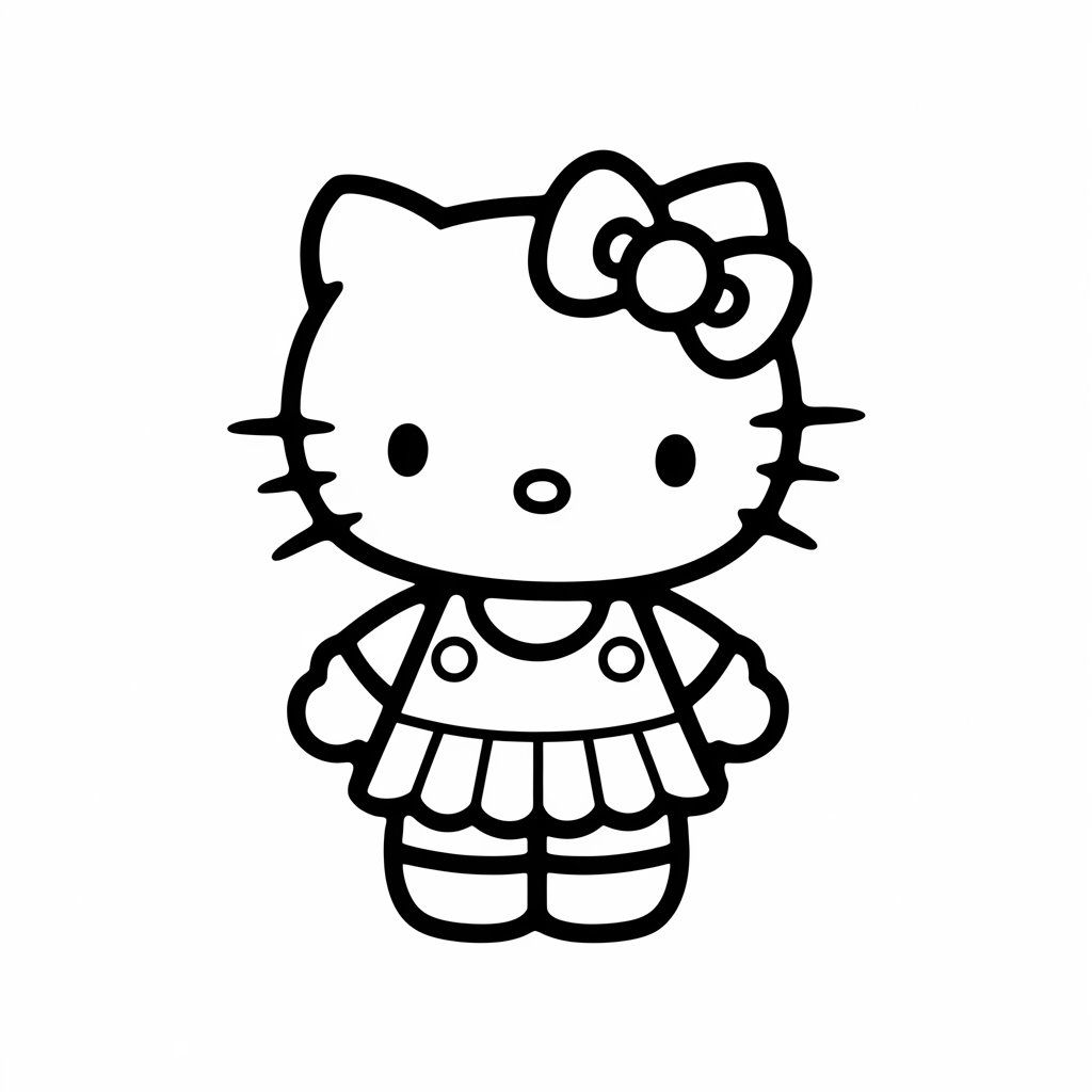 coloriage noel hello kitty