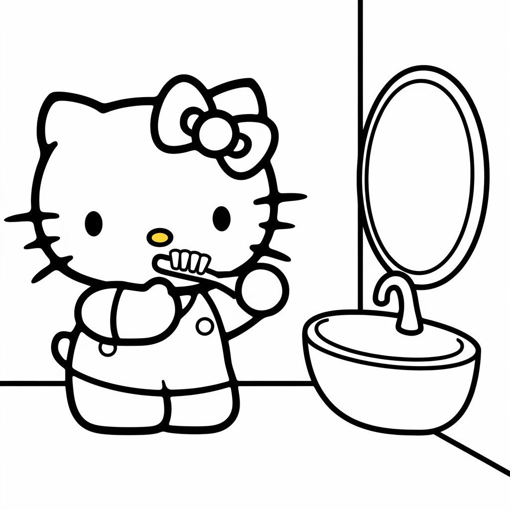 coloriage hello kitty noel