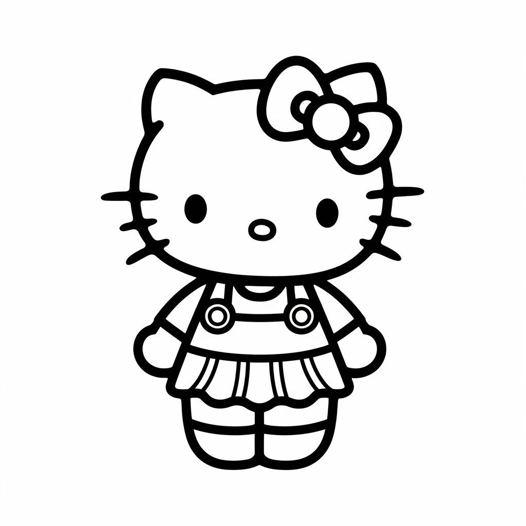 coloriage hello kitty à imprimer pdf