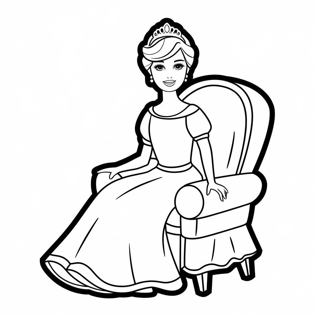 coloriage barbie sirene