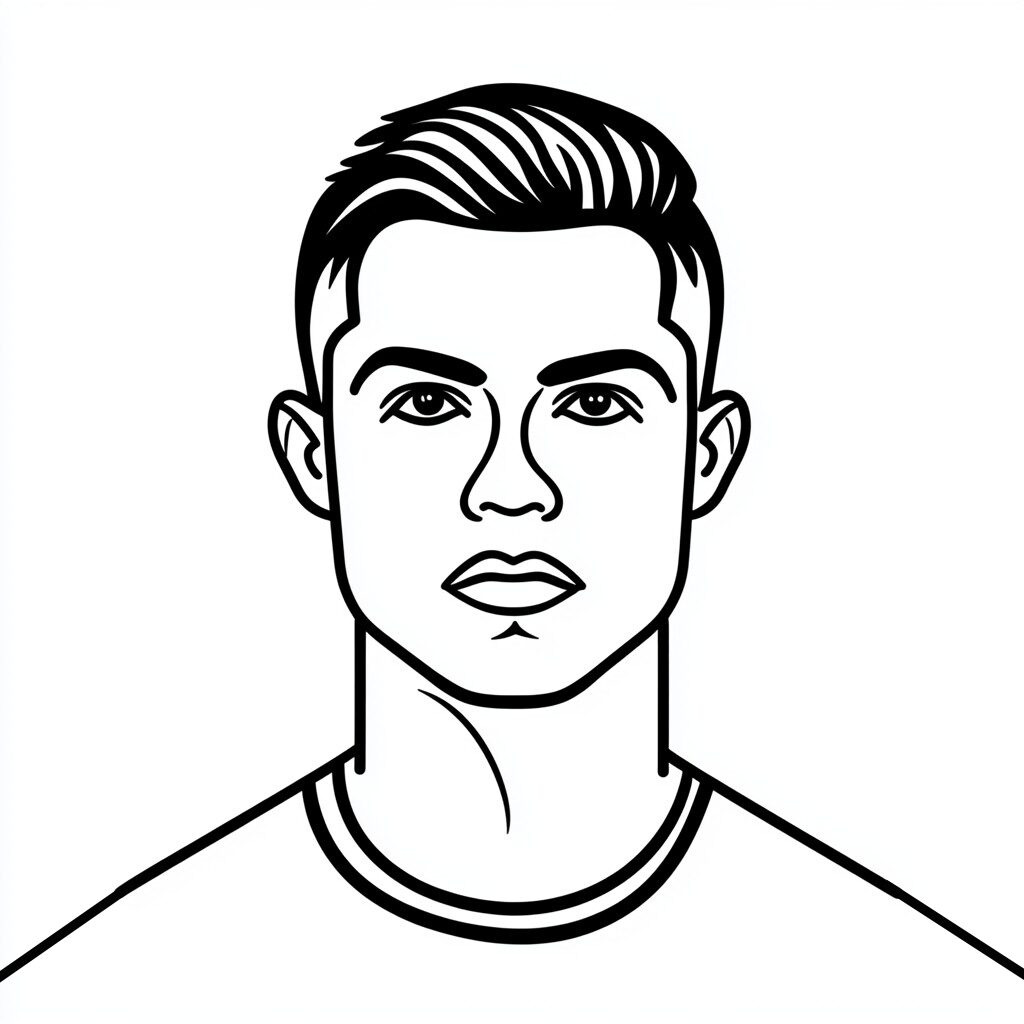 coloriage maillot ronaldo