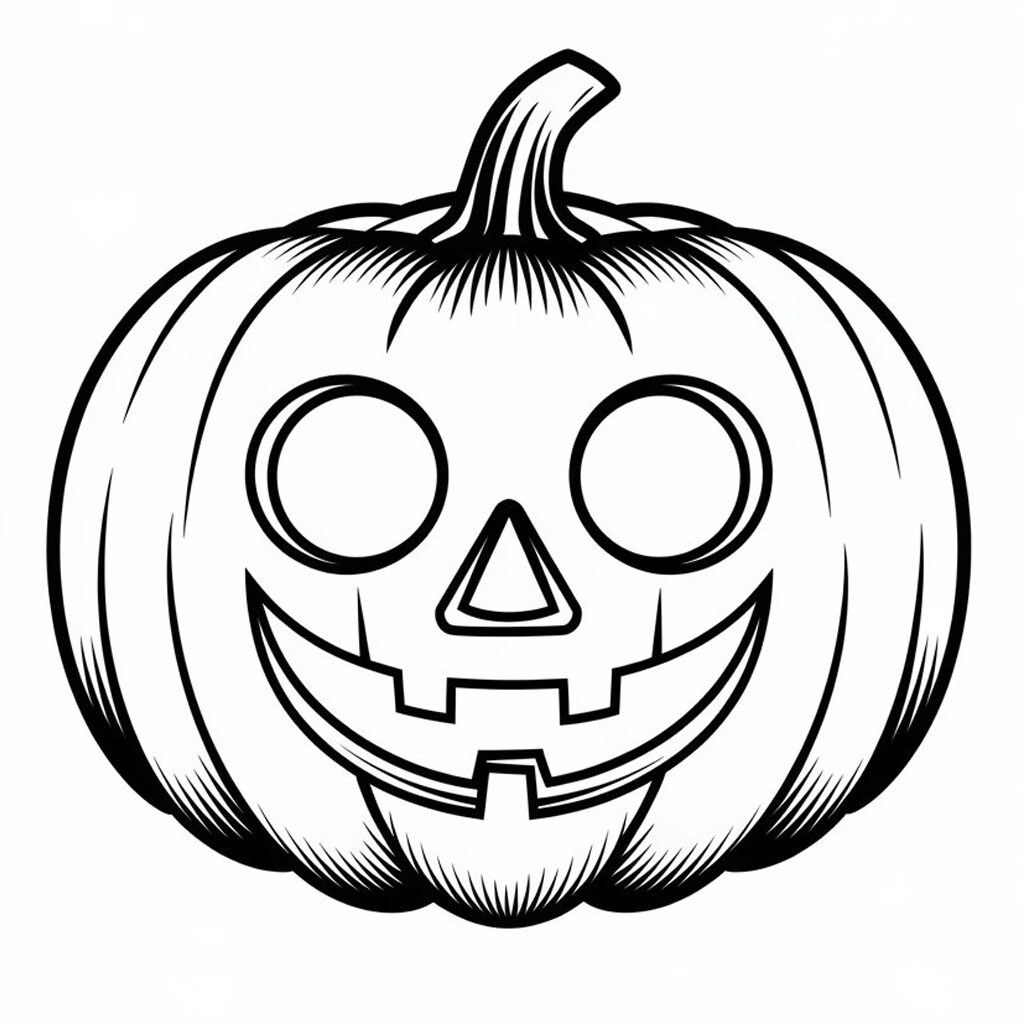 coloriage halloween citrouille