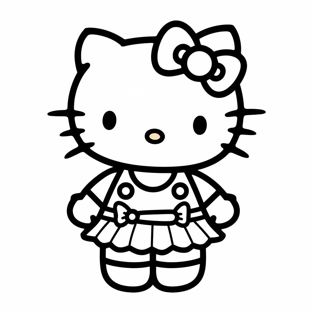 imprimer coloriage hello kitty
