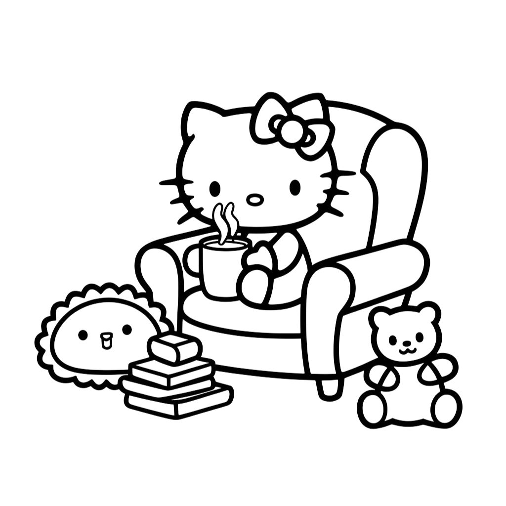 coloriages hello kitty à imprimer