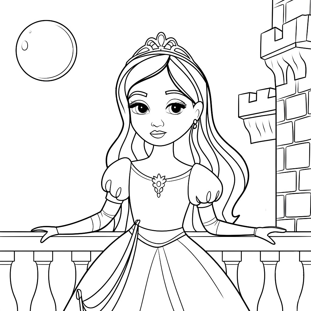 imprimer coloriage princesse disney