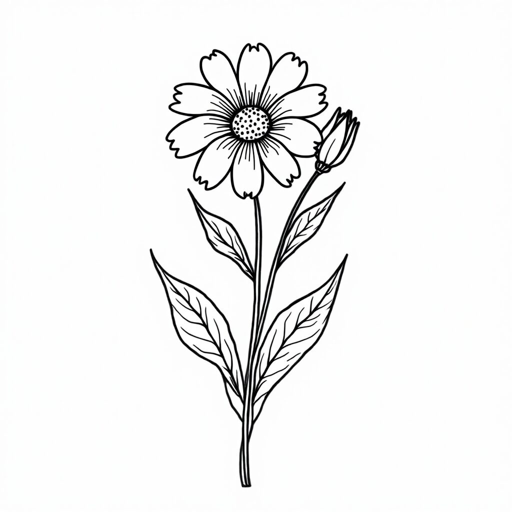coloriage imprimer fleur