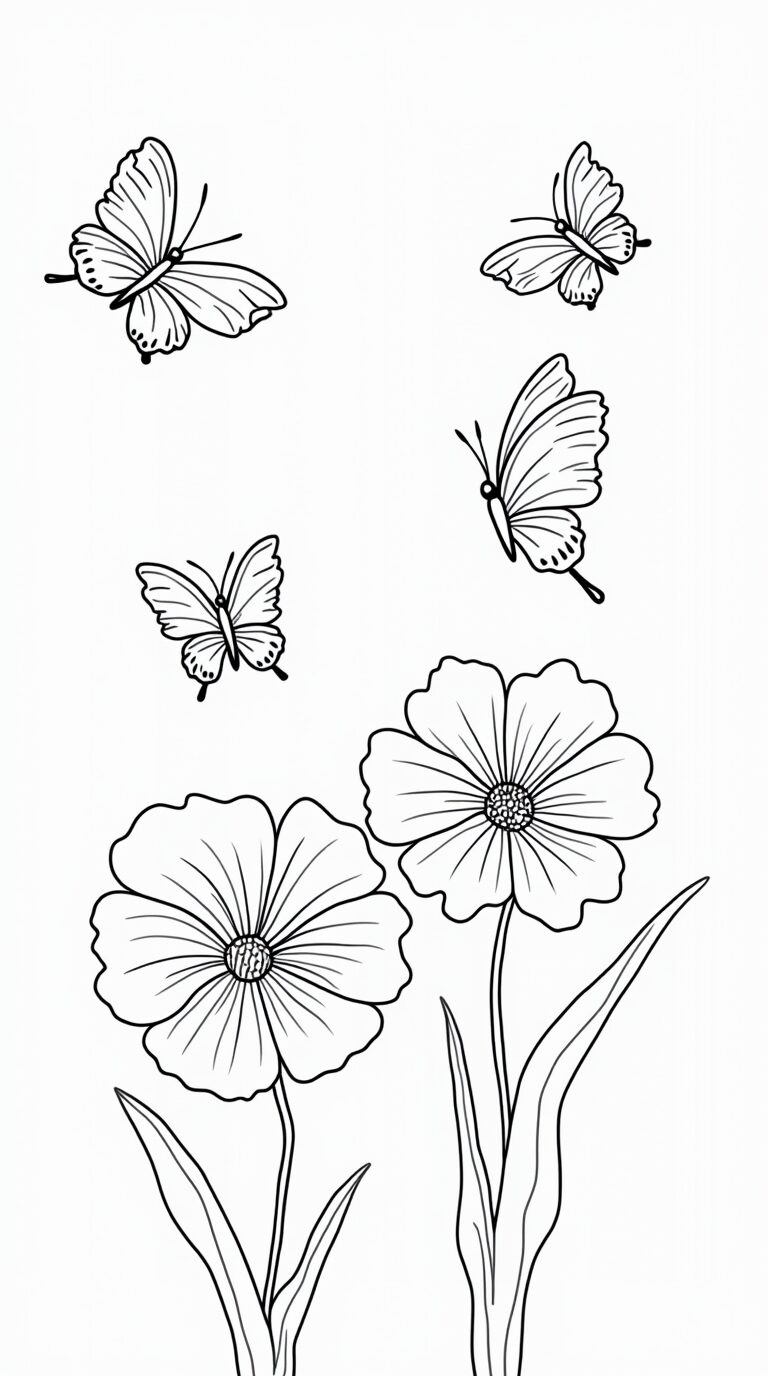 coloriage de fleurs