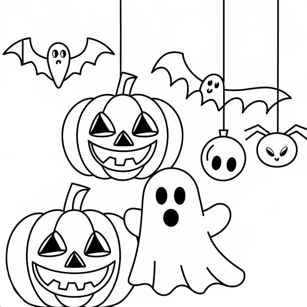 coloriage halloween enfant