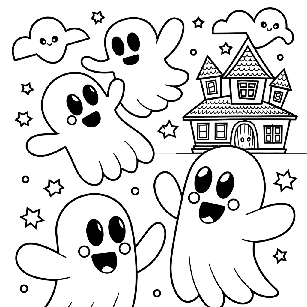 coloriage halloween qui fait peur