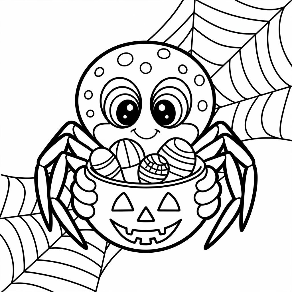 coloriage halloween sorciere