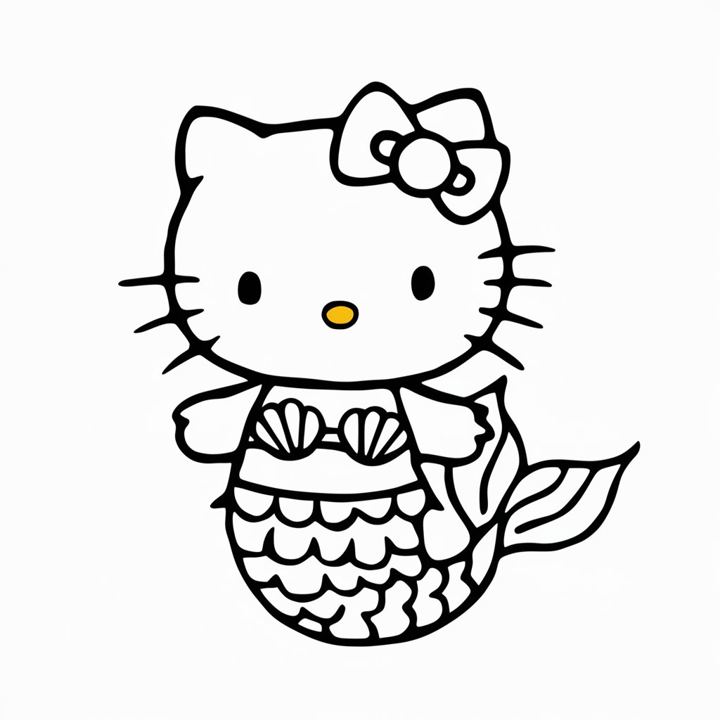 coloriage petite sirene