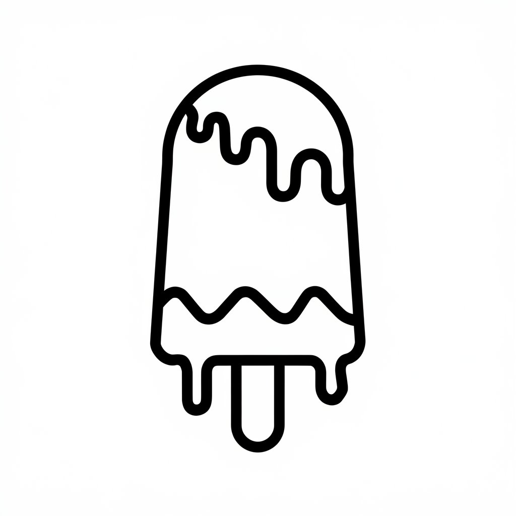 coloriage glace kawaii à imprimer