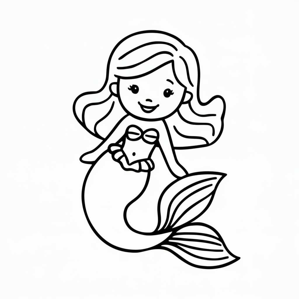 la petite sirène coloriage