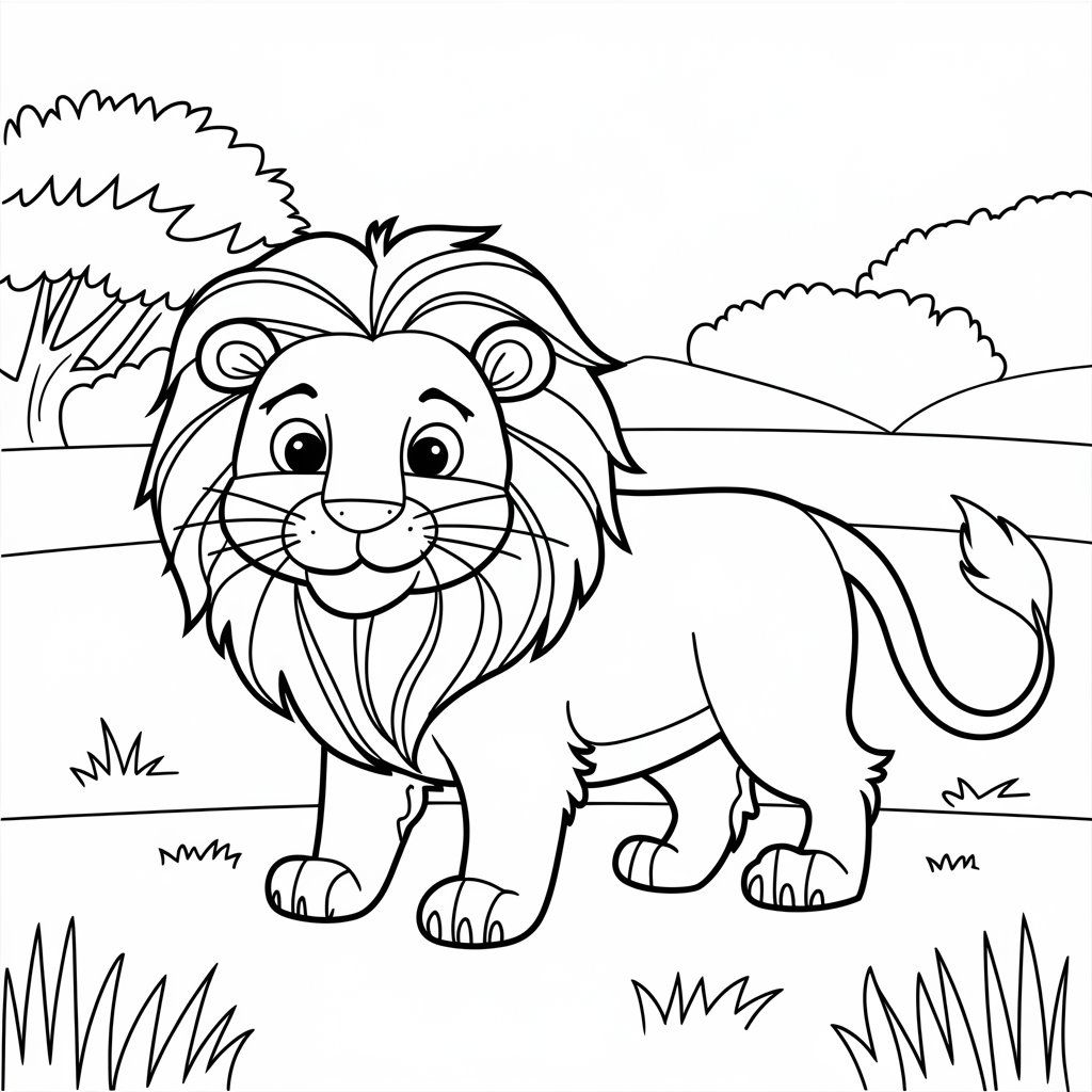 coloriage le roi lion à imprimer