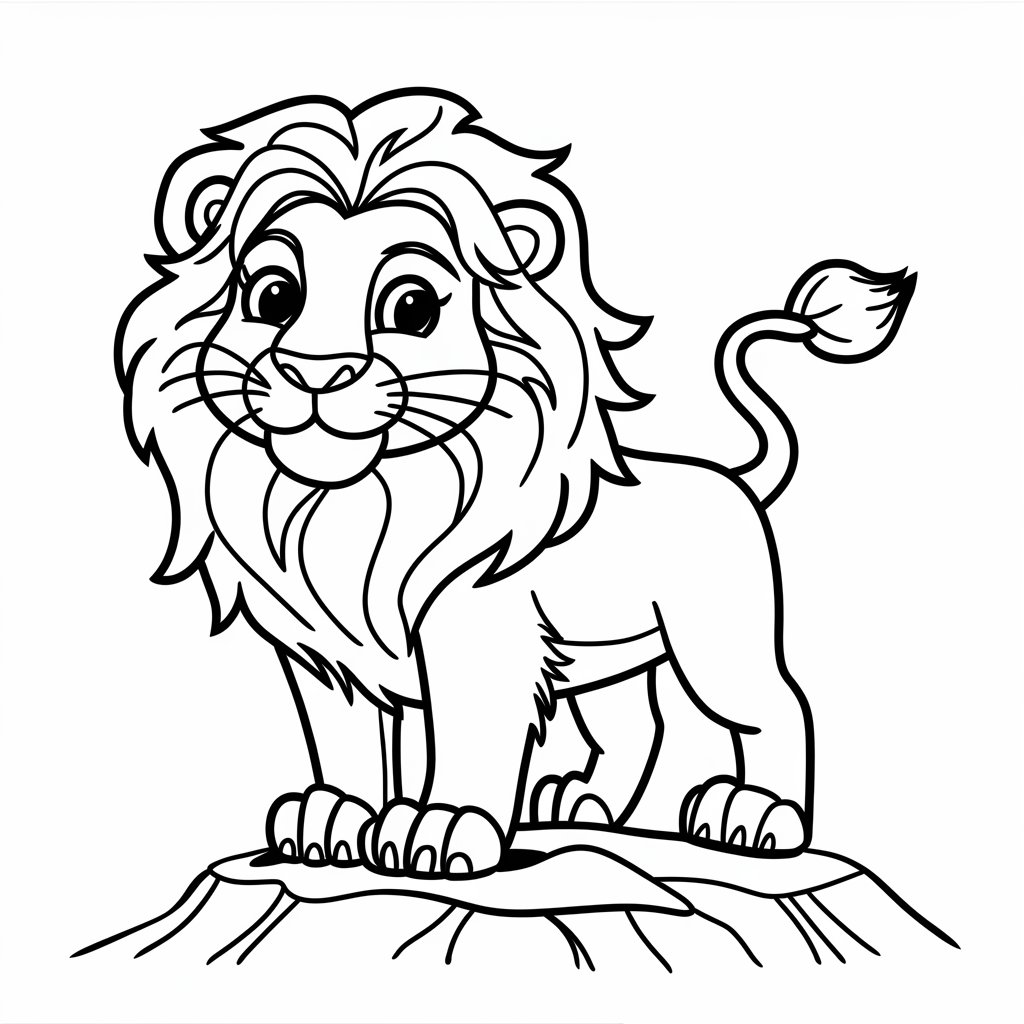 coloriage le roi lion imprimer