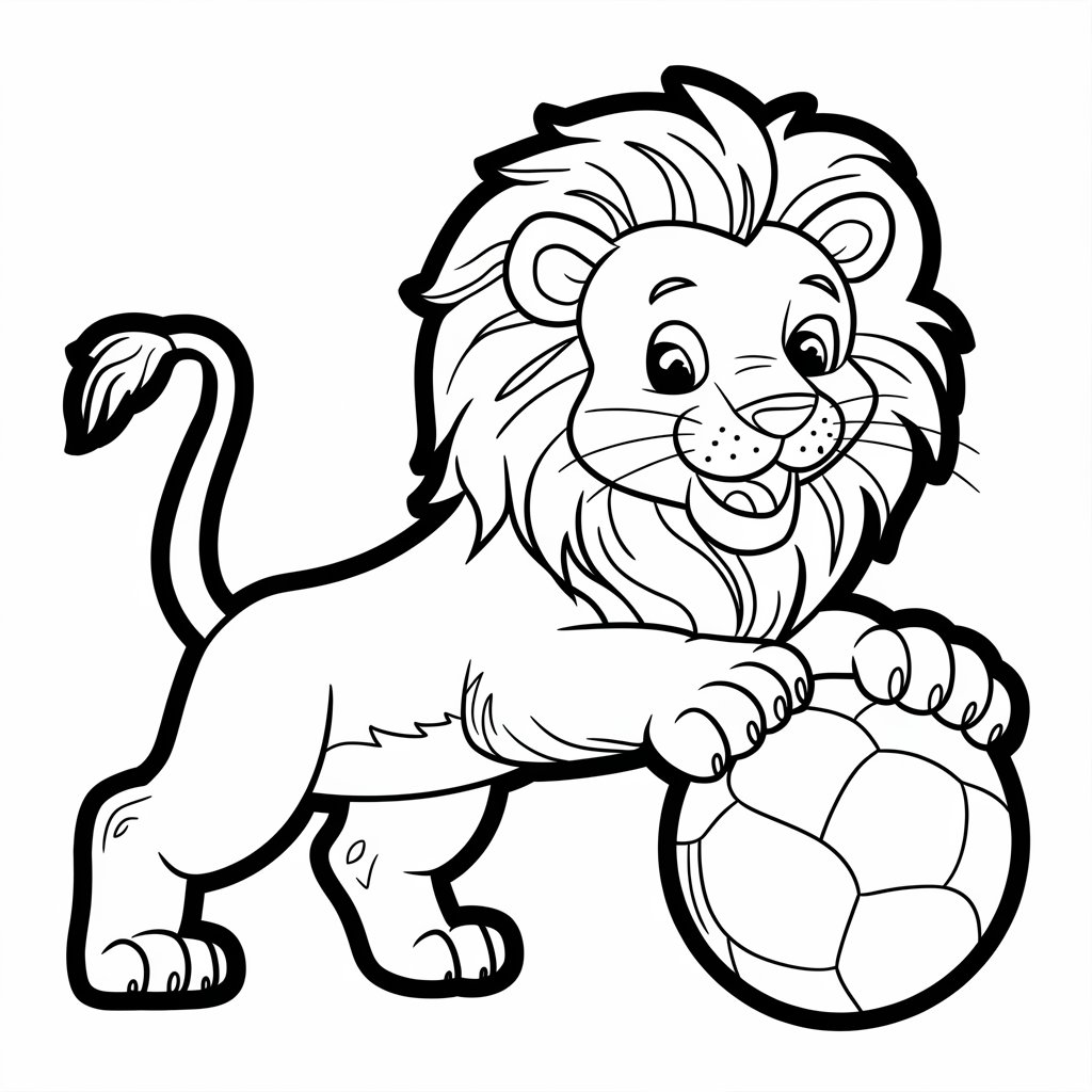 lion coloriage à imprimer