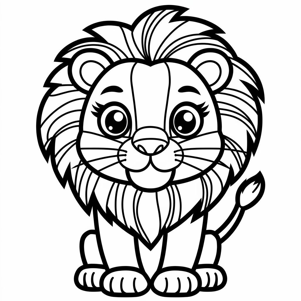 coloriage à imprimer lion