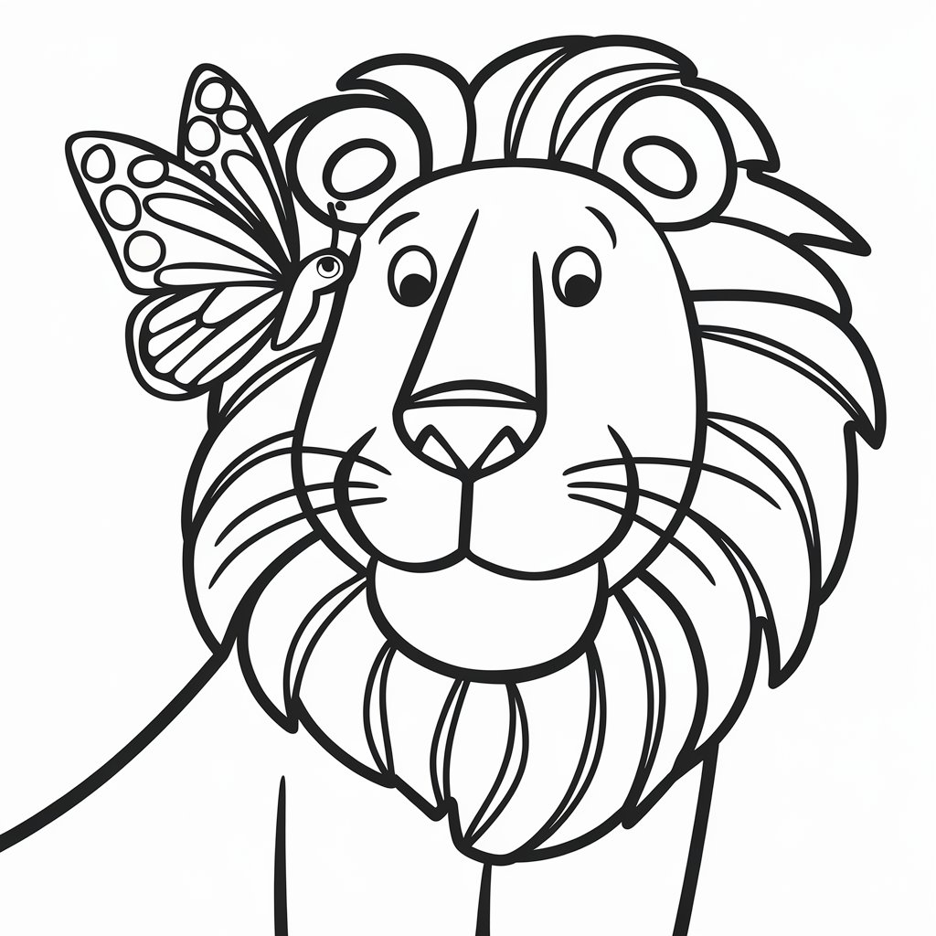 coloriage lionne