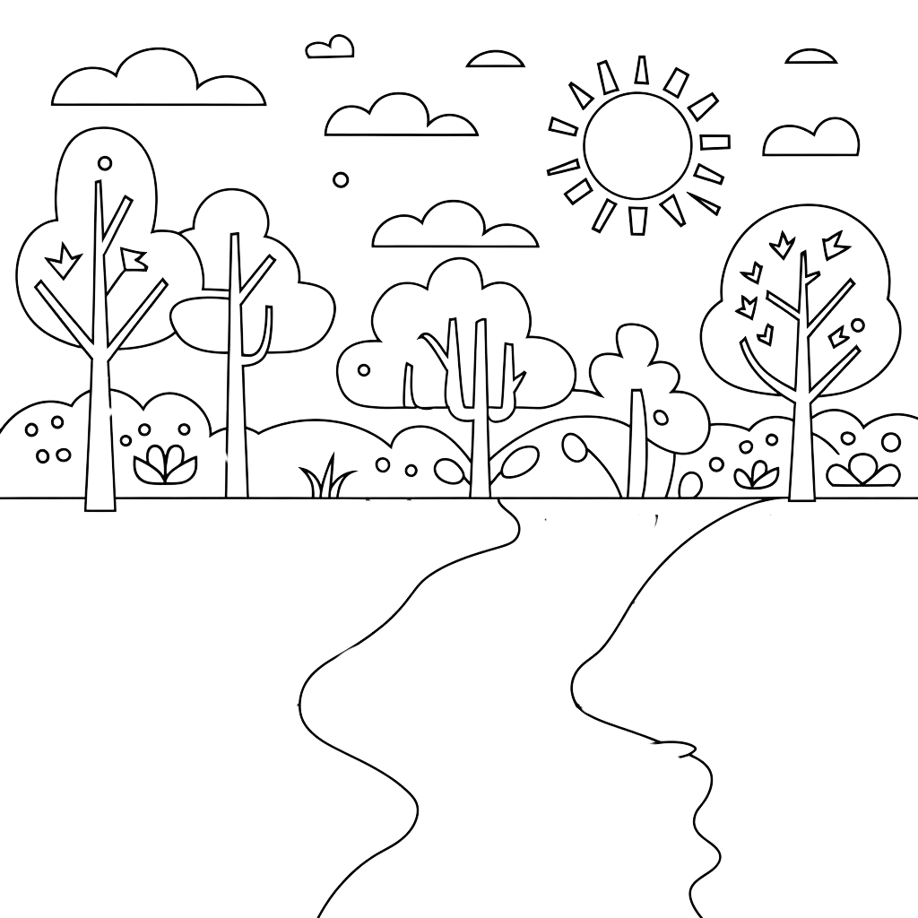 coloriage maternelle printemps