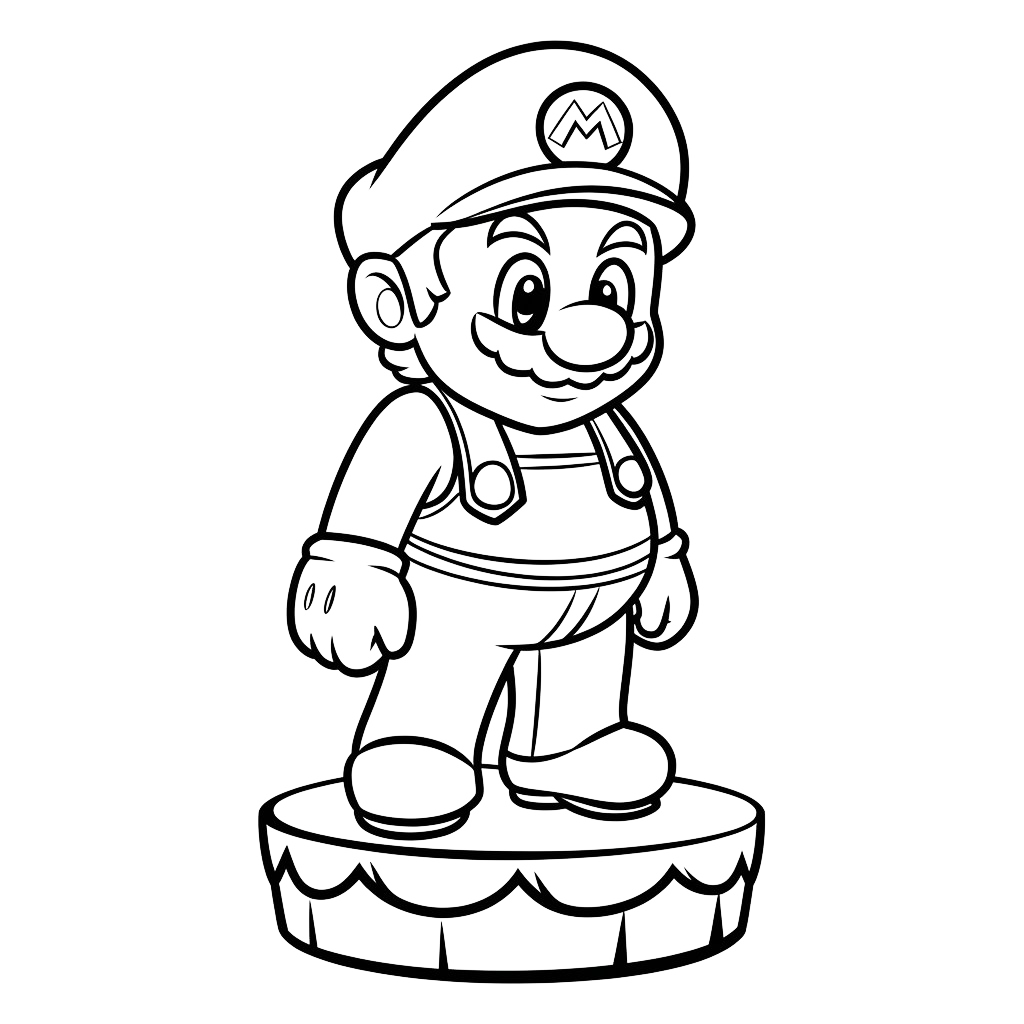 mario coloriage