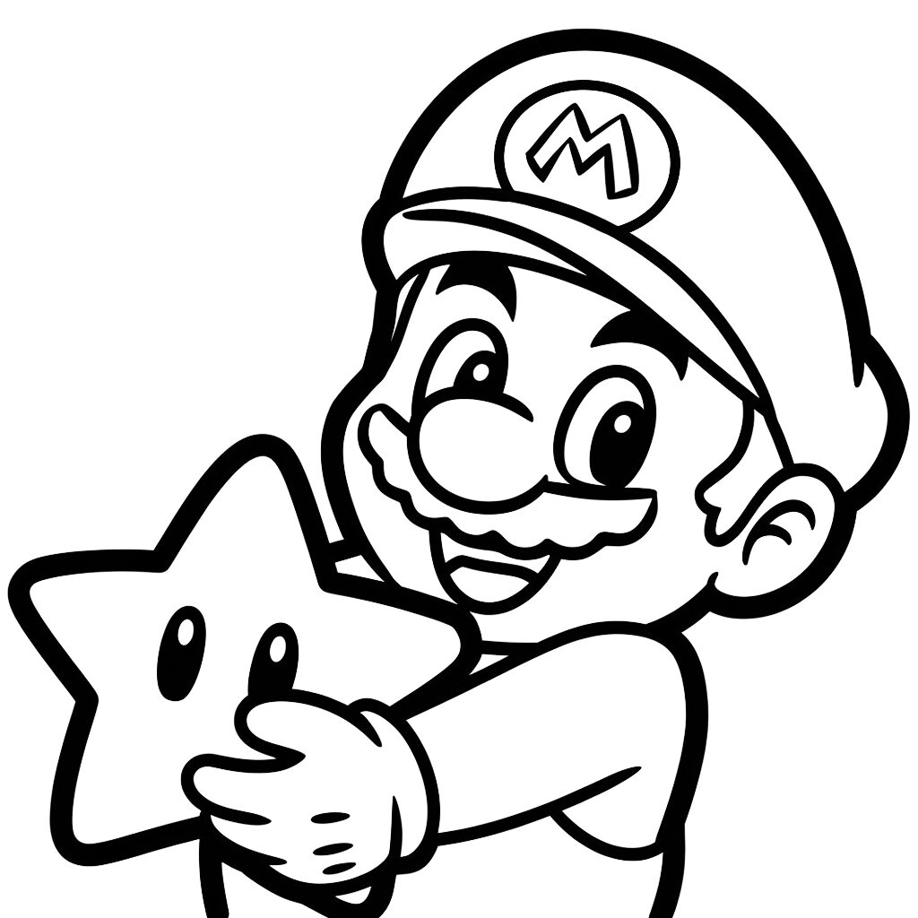 coloriage mario imprimer