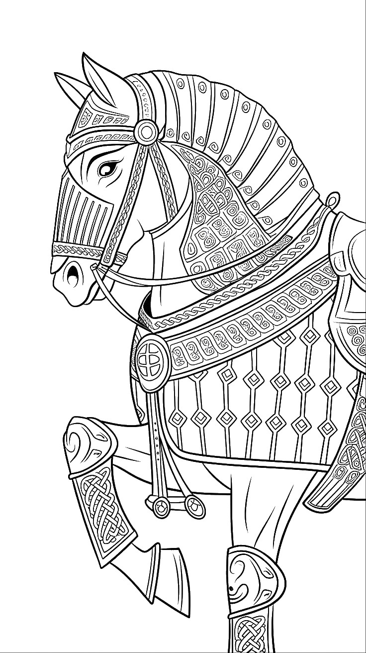 coloriage cheval à imprimer