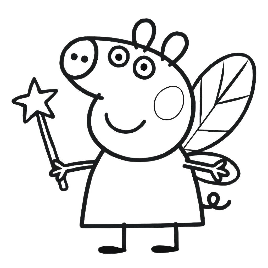 coloriage peppa pig hugo l'escargot