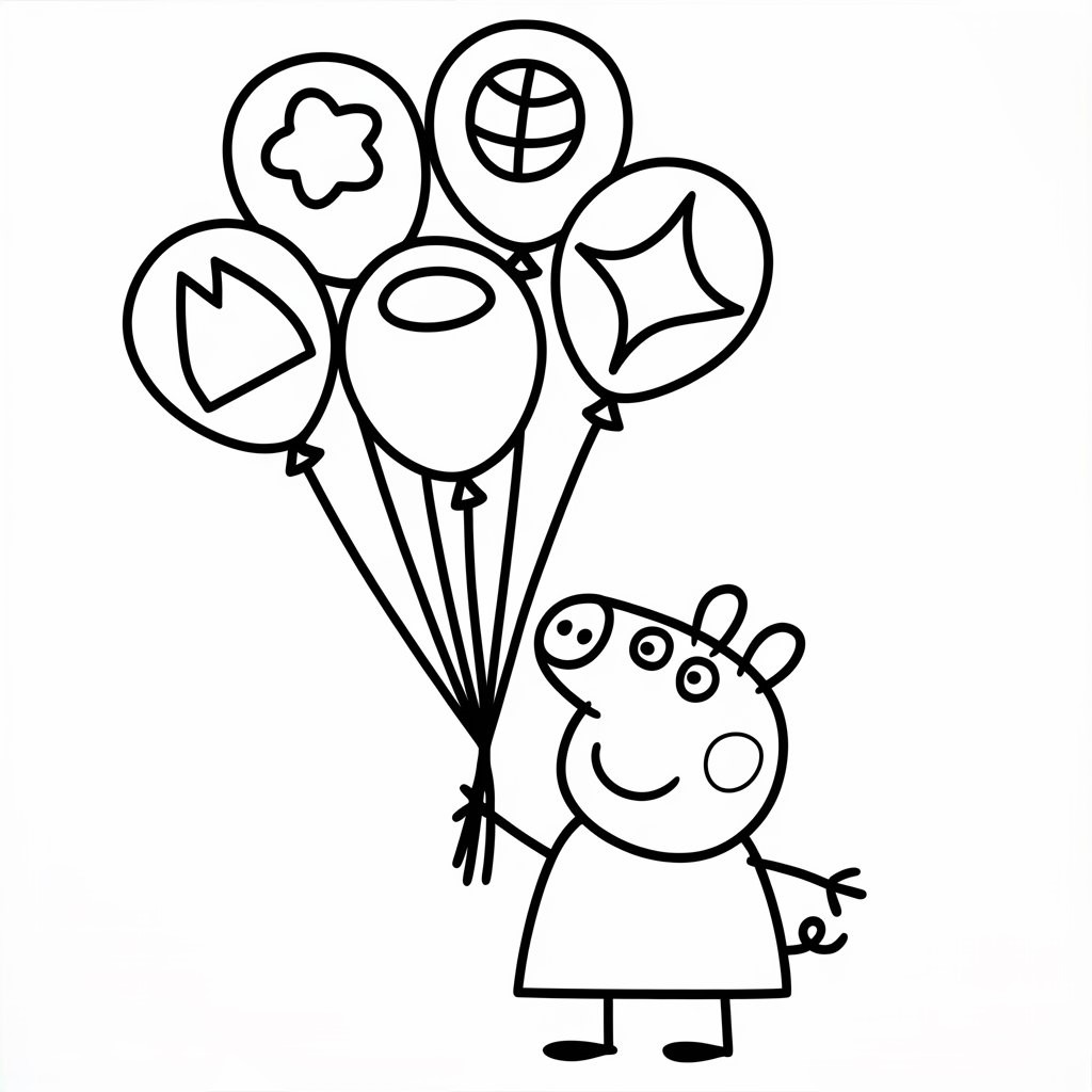 coloriage gratuit peppa pig