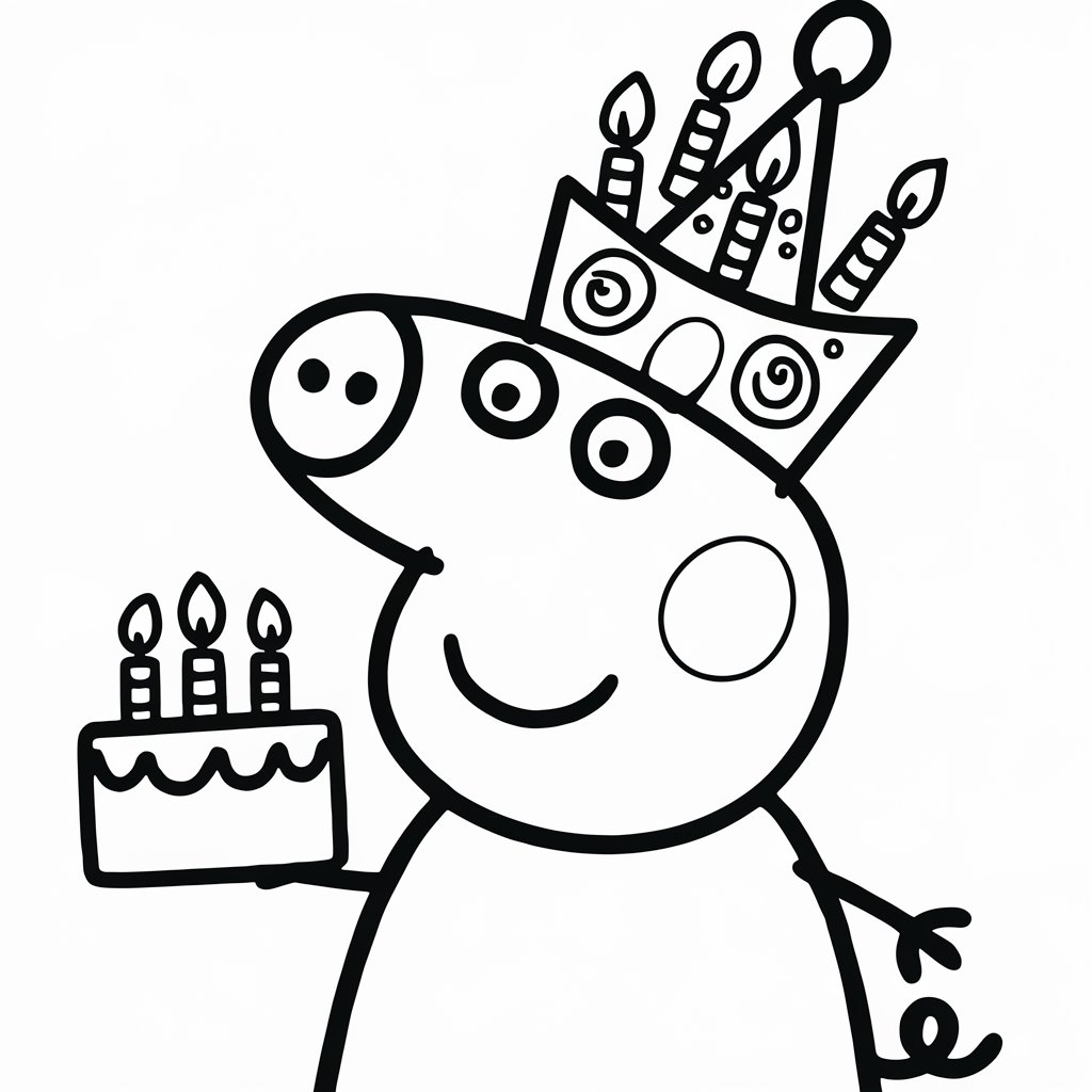 coloriage famille peppa pig