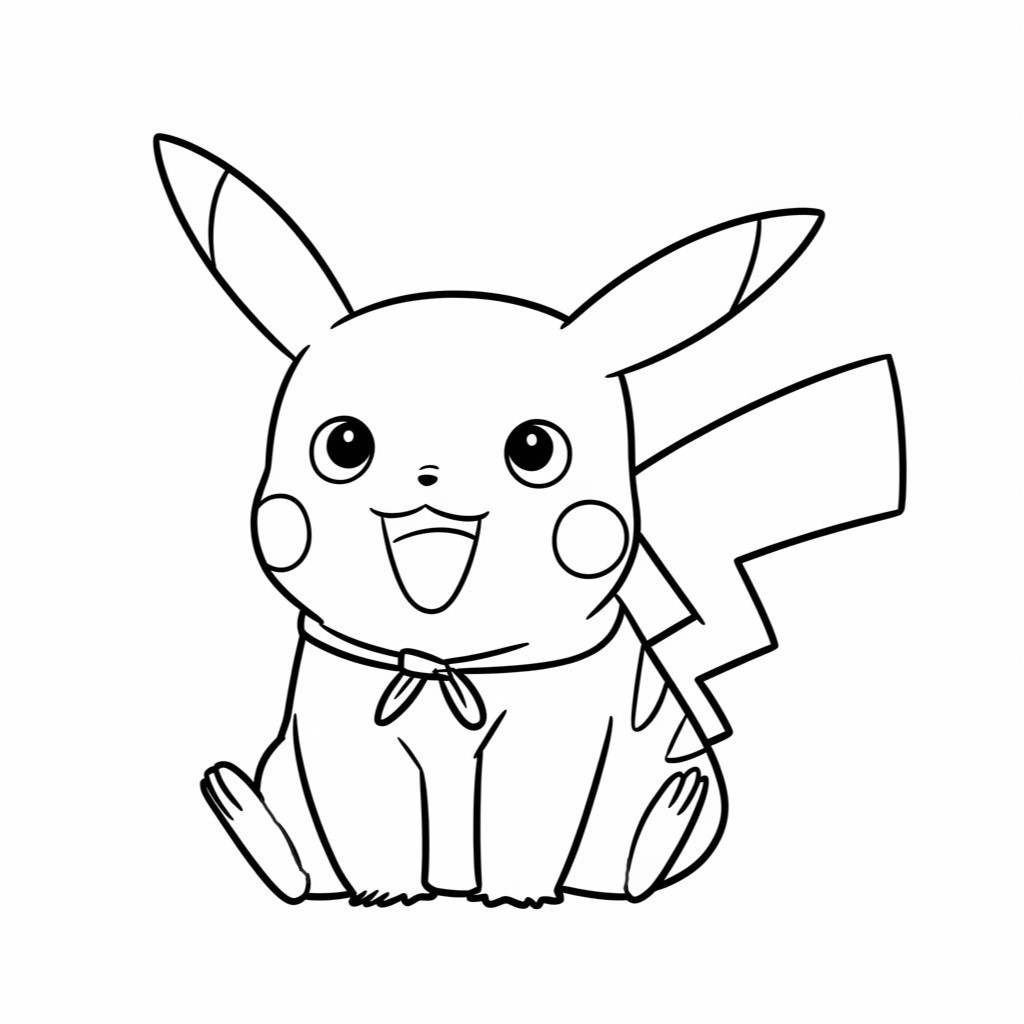 pikachu coloriage à imprimer