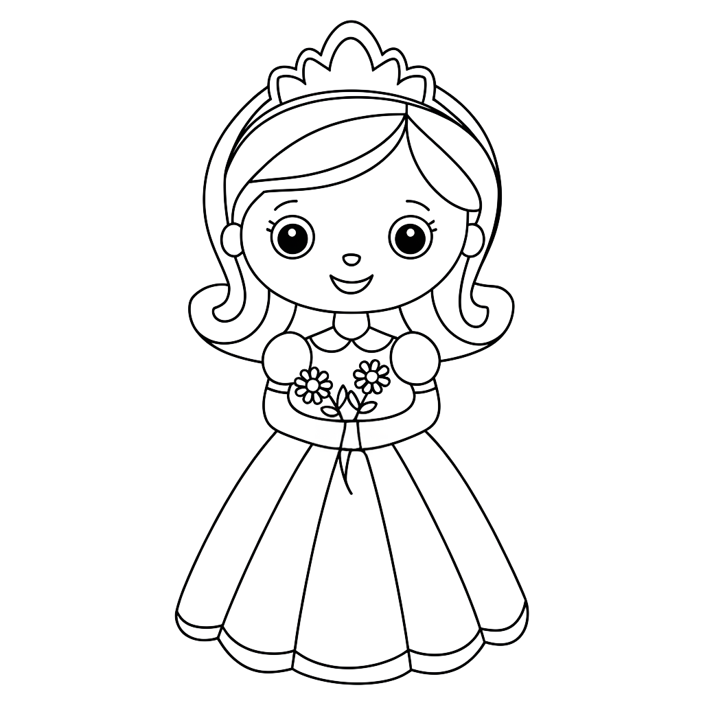 coloriage princesse disney imprimer