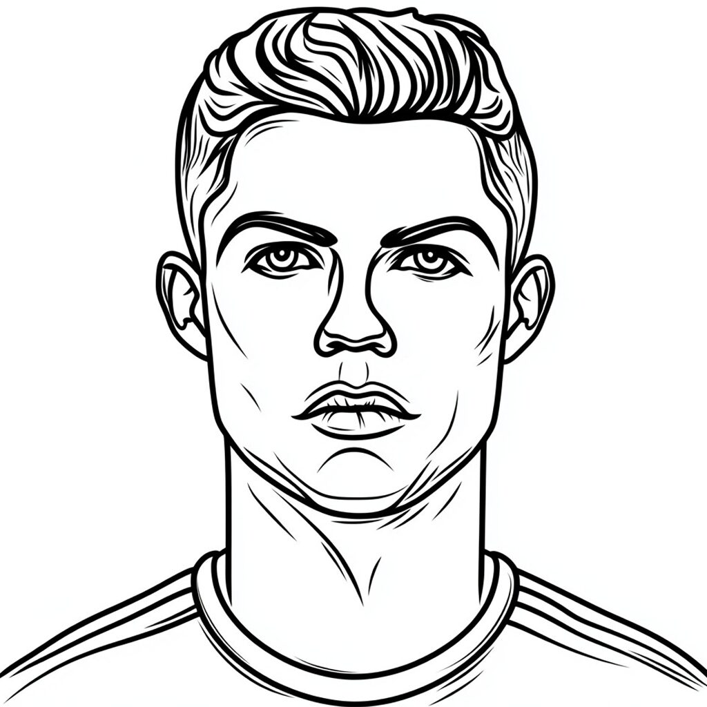 football coloriage ronaldo