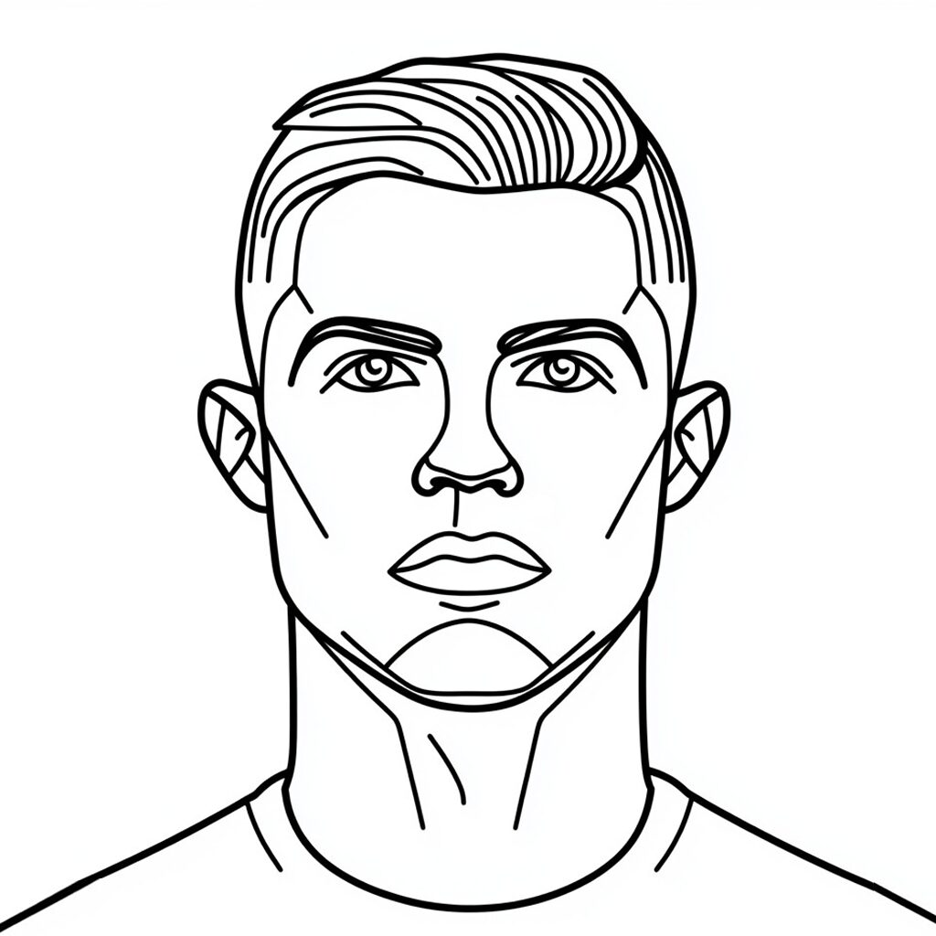 coloriage foot ronaldo