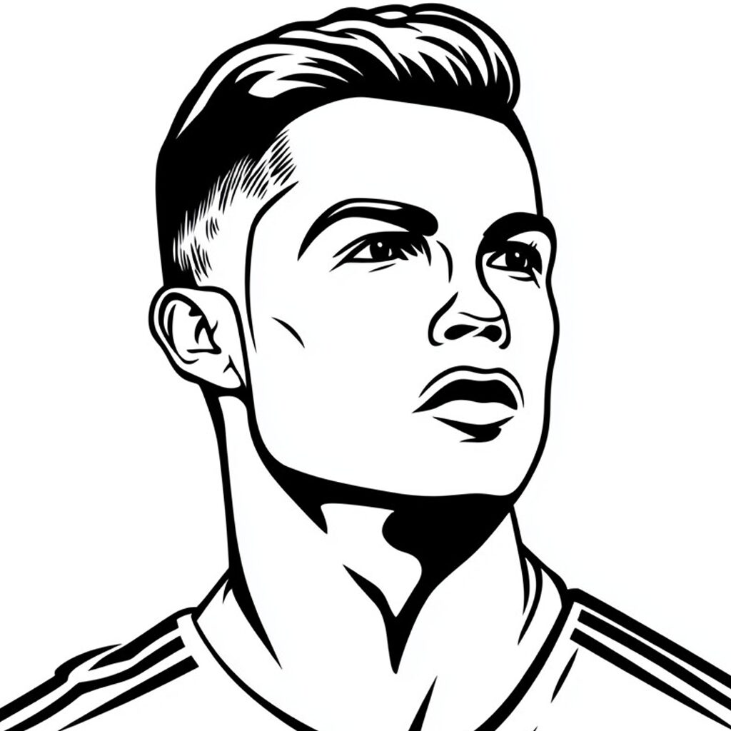 cr7 coloriage ronaldo juventus