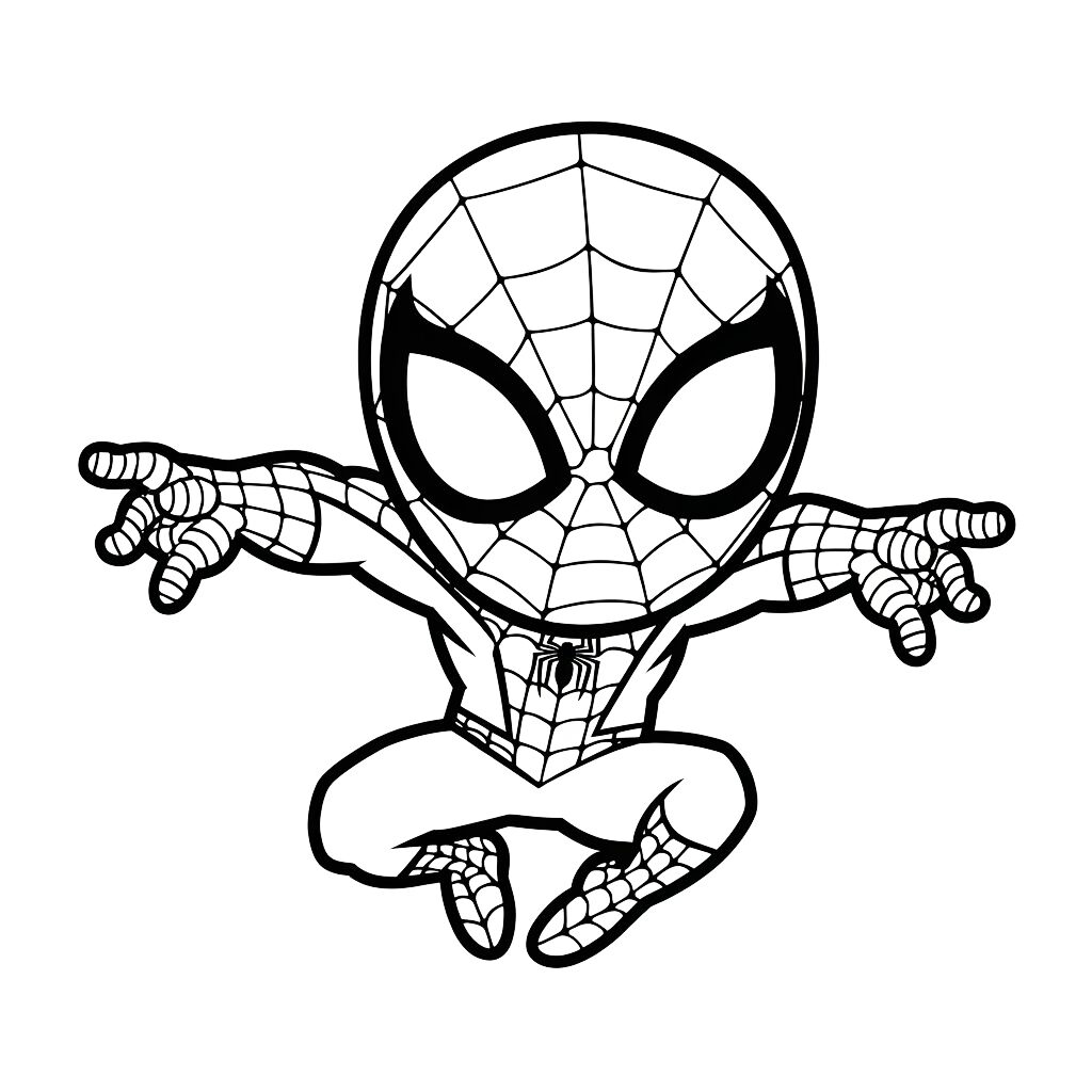 dessin spiderman coloriage