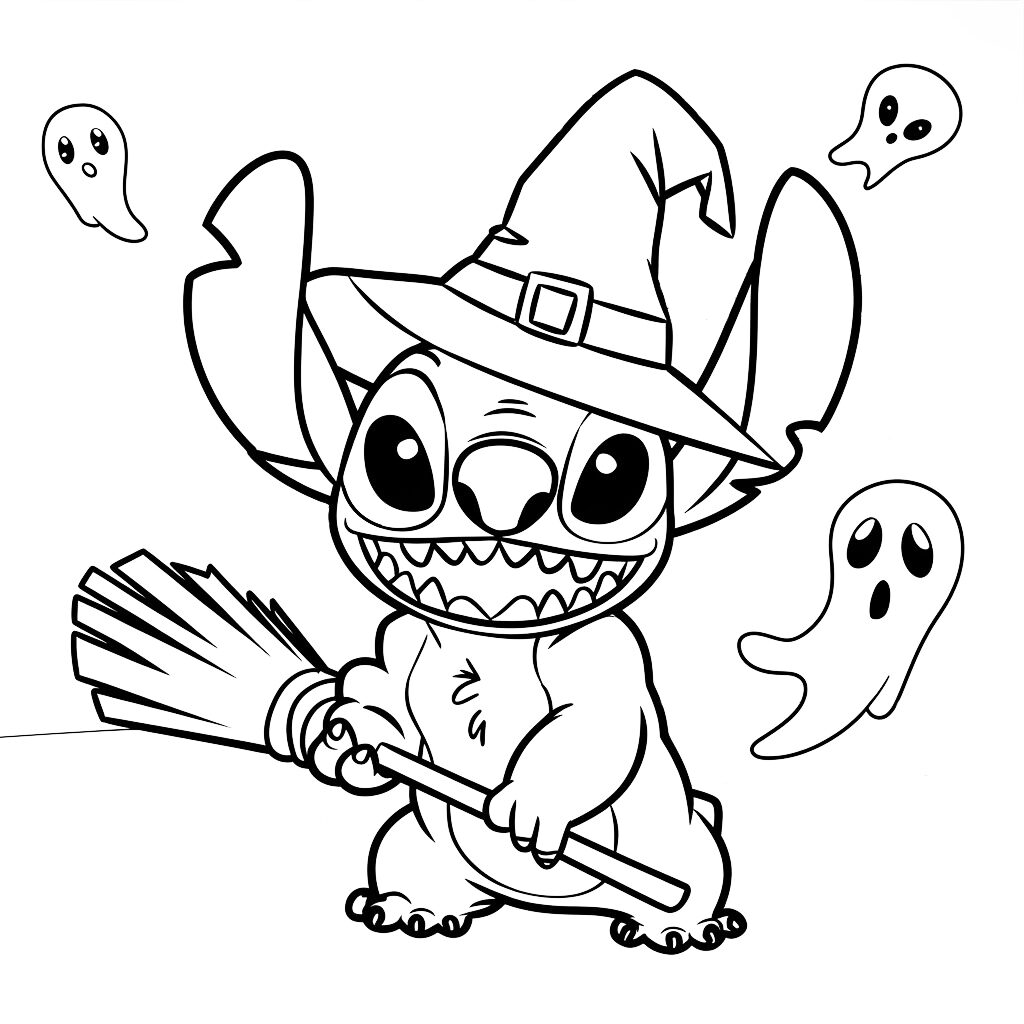 coloriage disney stitch