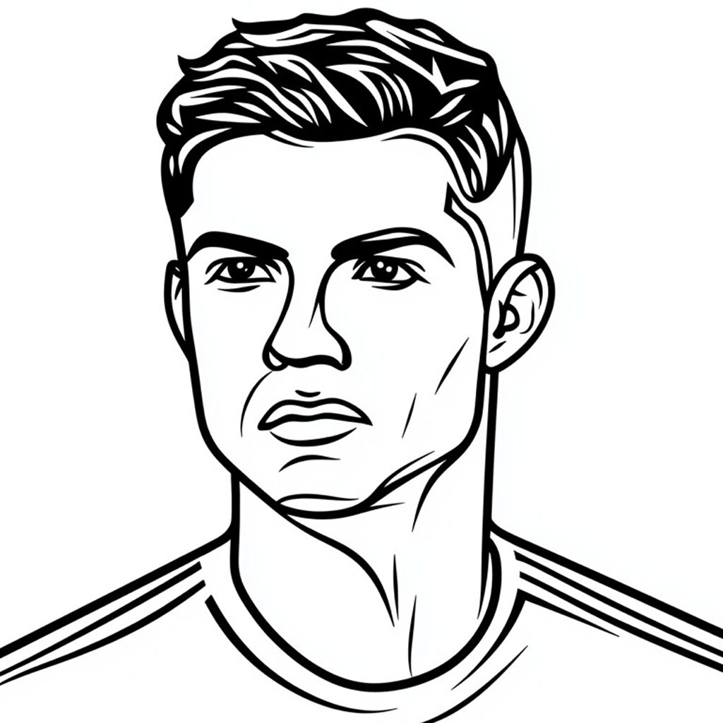 coloriage de ronaldo